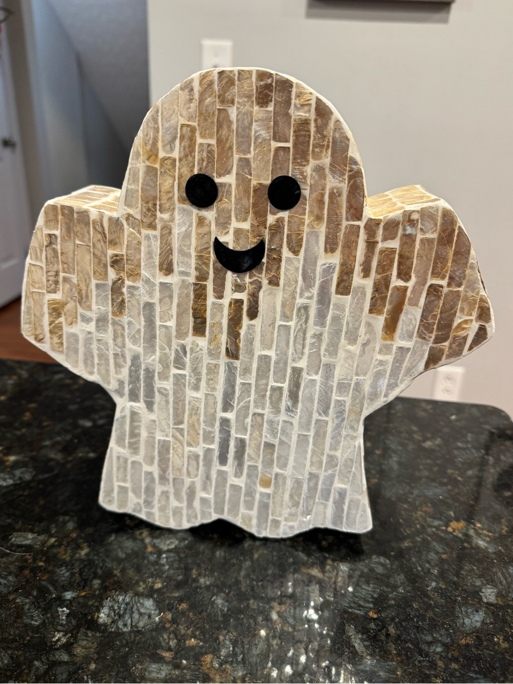 Mosaic tiled Halloween ghost NEW